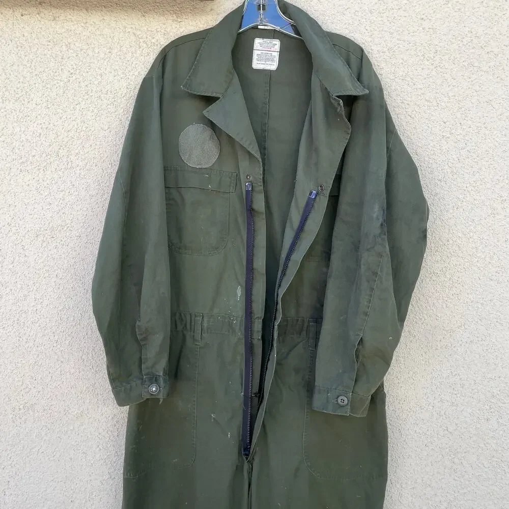 Vintage US Military Utility Coveralls Size 48L Distressed